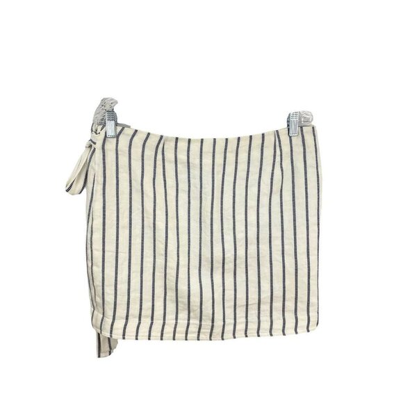 Theory "Wrap the Skirts Split Stripes" Linen Wrap Skirt‎ - Picture 4 of 12